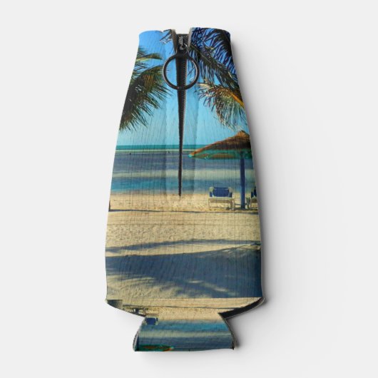 Caraïbisch strand flesjeskoeler (Achterkant)