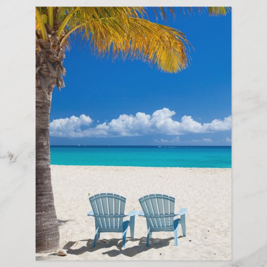 Caraïbisch strand flyer (Voorkant)