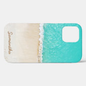 Caraïbisch strand, golven en zand Case-Mate iPhone case (Achterkant (horizontaal))