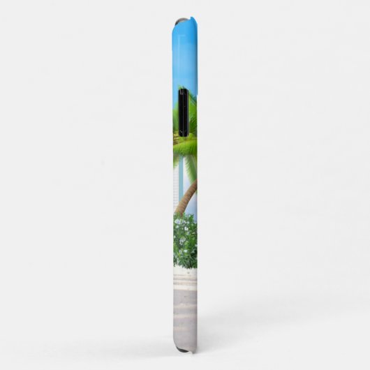 Caraïbisch strand Illustratienaam Sjabloon Case-Mate iPhone Case (Achterkant/rechts)