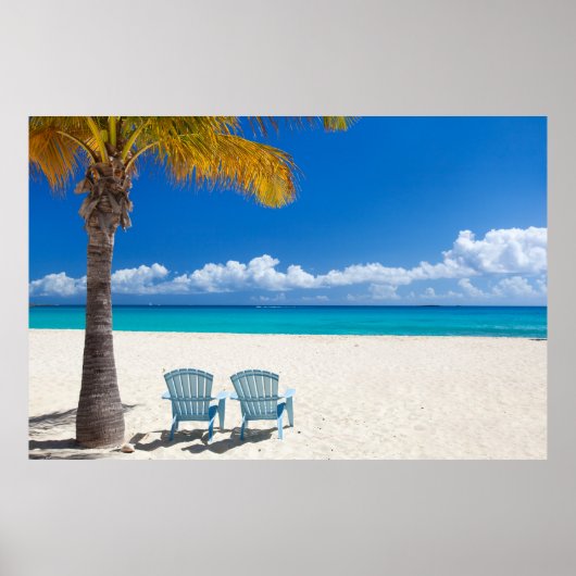Caraïbisch strand poster (Voorkant)