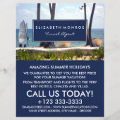 Caraïbisch strand, reisagent Adverteren brochure (Voorkant)