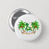 Caraïbisch telefoontoestel, knoppen, magneten, gam ronde button 5,7 cm (Voorkant /achterkant)