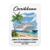Caraïbisch tropisch cruiseschip Stateroom Magneet (Verticaal)