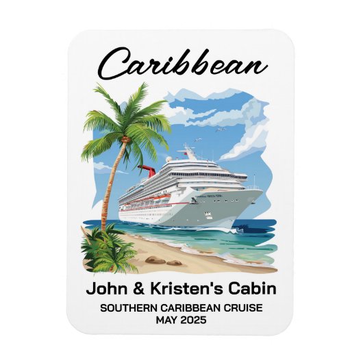 Caraïbisch tropisch cruiseschip Stateroom Magneet (Verticaal)
