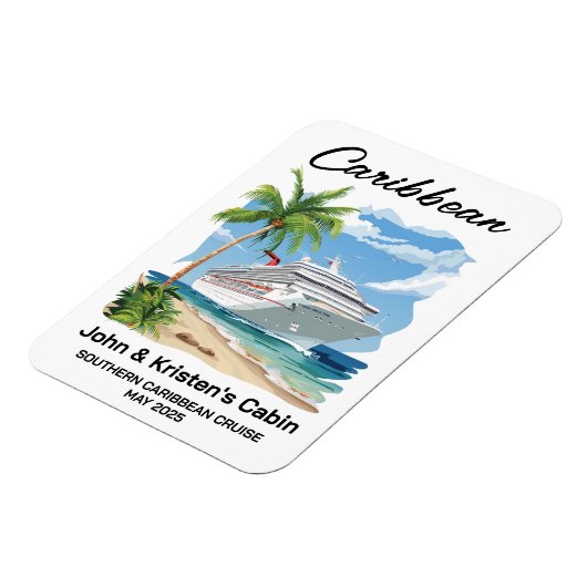 Caraïbisch tropisch cruiseschip Stateroom Magneet (Linkerzijde)