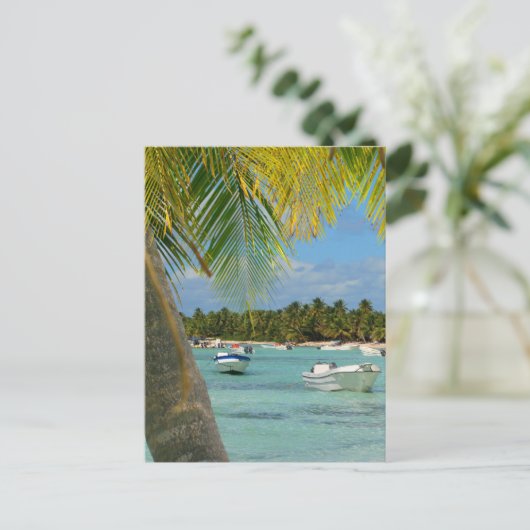 Caraïbisch tropisch paradijs briefkaart (Staand voorkant)