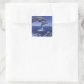 Caraïbisch, Tuimelaars Vierkante Sticker (Tas)