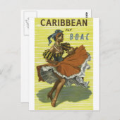 Caraïbisch vakantiegeld briefkaart (Voorkant / Achterkant)