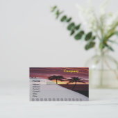 Caraïbisch Visitekaartje voor reizen (Staand voorkant)