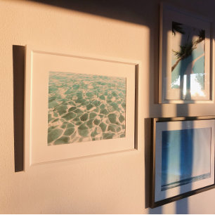 Caraïbisch waterpatroon en textuur Fotografie Poster