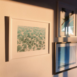 Caraïbisch waterpatroon en textuur Fotografie Poster