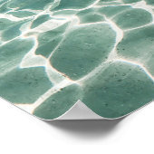 Caraïbisch waterpatroon en textuur Fotografie Poster (Hoek)