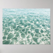 Caraïbisch waterpatroon en textuur Fotografie Poster (Voorkant)