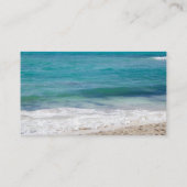 Caraïbisch Zee Beach Scene Logo Visitekaartje (Achterkant)