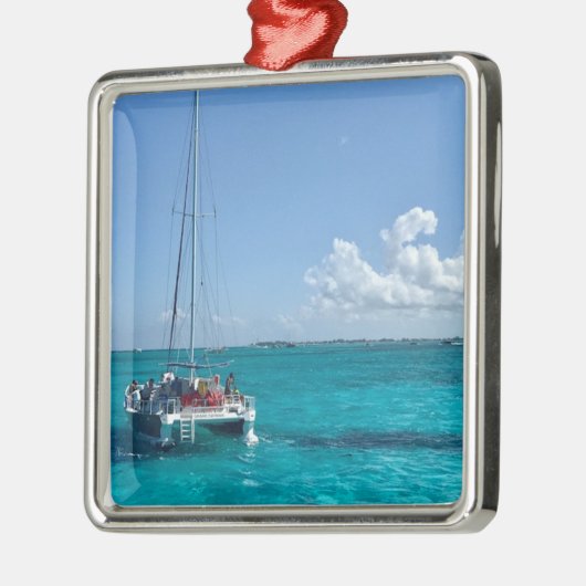 Caraïbisch Zee Boat Ornament (Links)