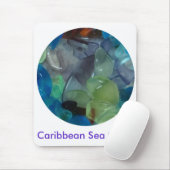 Caraïbisch Zee Glass Mousepad Muismat (Met muis)