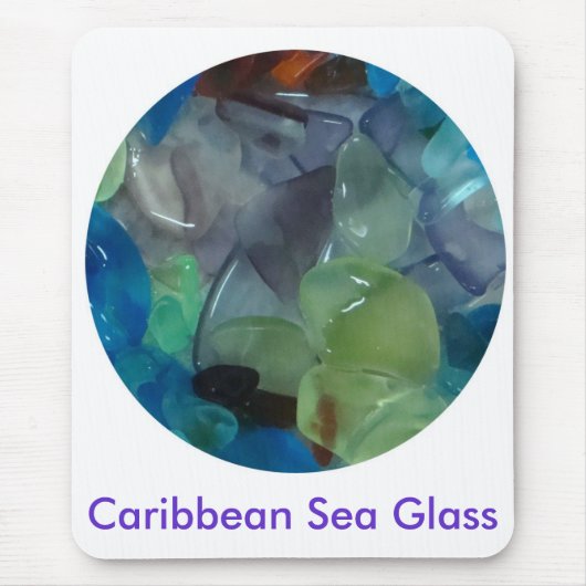 Caraïbisch Zee Glass Mousepad Muismat (Voorkant)
