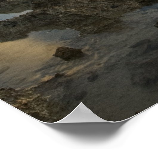 Caraïbisch Zee, Kaaimaneilanden. Crashwaves 2 Poster (Hoek)