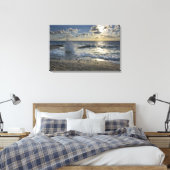 Caraïbisch Zee, Kaaimaneilanden. Scheergolven Canvas Afdruk (Insitu (Slaapkamer))
