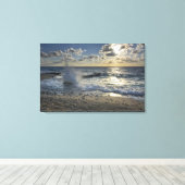 Caraïbisch Zee, Kaaimaneilanden. Scheergolven Canvas Afdruk (Insitu (Houten vloer))