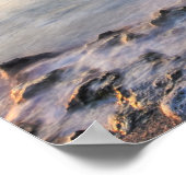 Caraïbisch Zee, Kaaimaneilanden. Scheergolven Poster (Hoek)