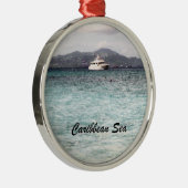 Caraïbisch Zee Metalen Ornament (Rechts)