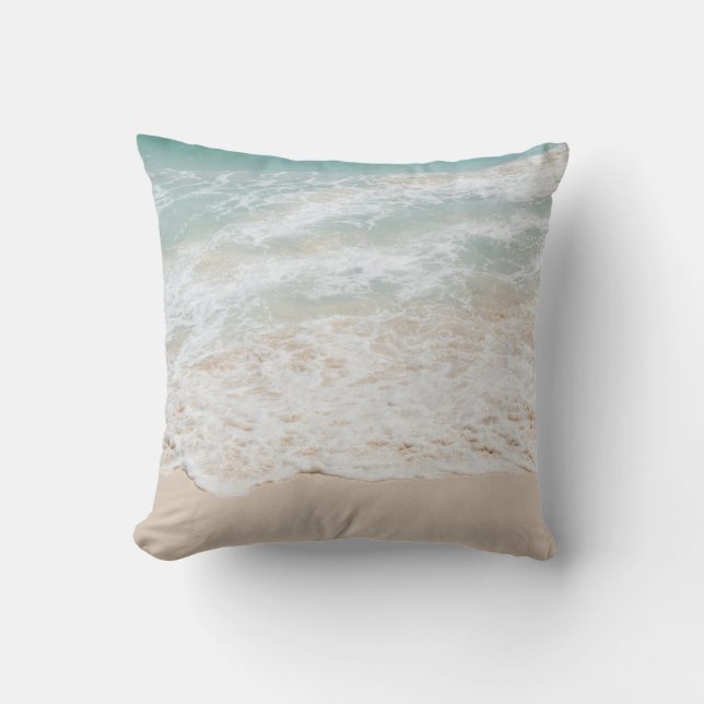 Caraïbisch Zee Schuimdroom #3 #oceaan #muur #decor Kussen (Voorkant)