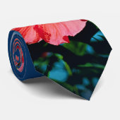 Caraïbische bloem stropdas (Opgerold)