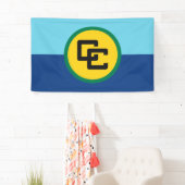 Caraïbische communautaire vlag Banner (Insitu)