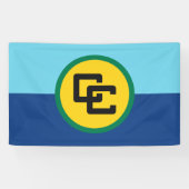 Caraïbische communautaire vlag Banner (Horizontaal)