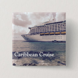 Caraïbische cruise - 2-inch Square Button