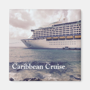 Caraïbische cruise - 2 inch Square Magnet