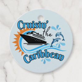 Caraïbische cruise bedankjes labels