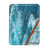 Caraïbische cruise - Turquoise Wake Photography Magneet (Verticaal)