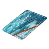 Caraïbische cruise - Turquoise Wake Photography Magneet (Linkerzijde)