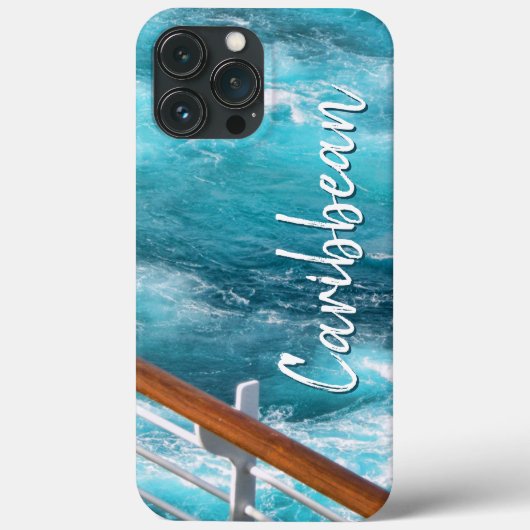 Caraïbische cruise Turquoise Wake Travel Case-Mate iPhone Case (Achterkant)