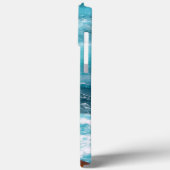 Caraïbische cruise Turquoise Wake Travel Case-Mate iPhone Case (Achterkant / Links)