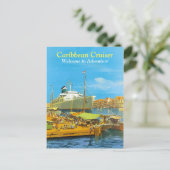 Caraïbische cruises briefkaart (Staand voorkant)