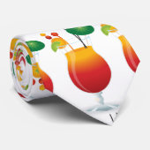 Caraïbische eilandcocktail stropdas (Opgerold)