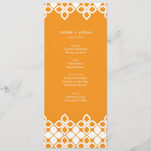 Caraïbische eilandengroep menu (Voorkant)