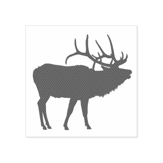 Caraïbische hertenboetsen, roepen, grote elandantl rubberstempel (Afrduk)