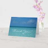 Caraïbische horizon - Hartelijk dank Folie Wenskaart (Orchidee)