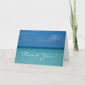Caraïbische horizon - Hartelijk dank Folie Wenskaart (Voorkant)