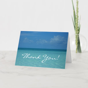 Caraïbische horizon - Hartelijk dank Folie Wenskaart