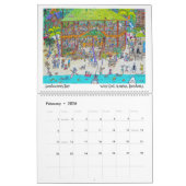 Caraïbische illustraties door Kristin Agenda Kalender (Feb 2026)