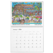 Caraïbische illustraties door Kristin Agenda Kalender (Jan 2026)