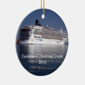 Caraïbische Kerstcruise, 2010 Keramisch Ornament (Rechts)