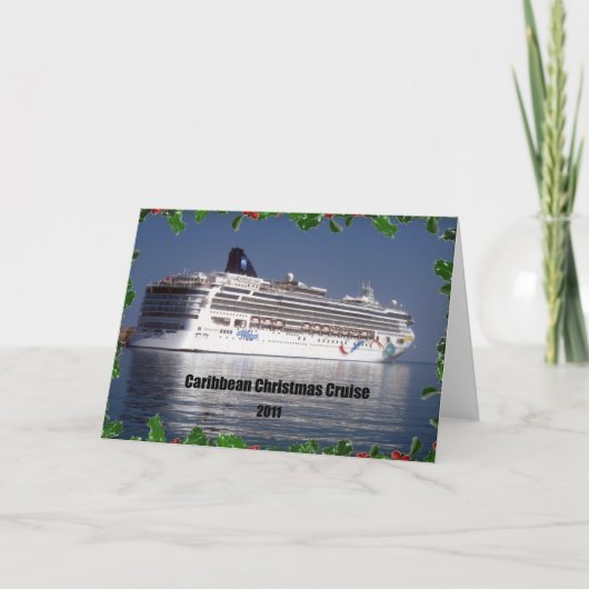 Caraïbische kerstcruise 2011 feestdagen kaart (Voorkant)