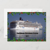 Caraïbische kerstcruise 2011 feestdagenkaart (Voorkant / Achterkant)